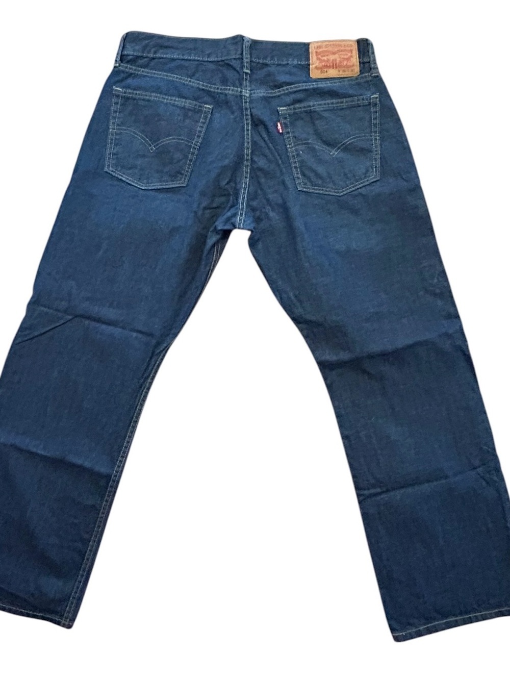 New W/O Tags Levi’s 514 Boot Cut Jeans Men's 36x30 Blue Dark Wash Denim - Picture 2 of 6